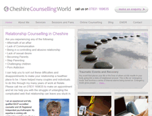 Tablet Screenshot of cheshirecounsellingworld.co.uk